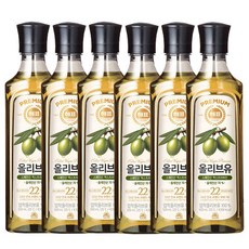 사조 해표 올리브유 500ml, 6개