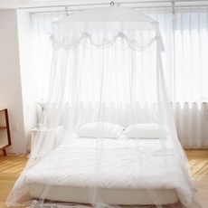 스텝비 리본레이스 캐노피 침대 모기장 사각 텝비 리본레이스 캐노피 침대 모기장 사각