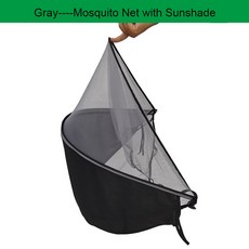 COLU KID®Cybex Mios Balios Eezy SS + 2 트위스트 Libelle Beezy 유모차용 차양 모기 유모차 액세서리, 01 Grey and sunshade