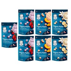 Gerber 거버 요거트 멜트스 아기스낵 버라이어티 팩 28g X7팩, .