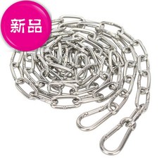 유니크몰 빨랫줄운동 빨래건조줄 건조대줄 88 써지컬 문 실외 논슬립 미끄럼방지 널기 체인 11 풍신 걸이 냉의, 4mm 체인 10메터 _2개 탄띠