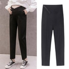 임산부 바지 감응 벨트 오피스 임부복 임부 작업바지 봄가을에 레깅스 와이드 팬츠 가을겨울