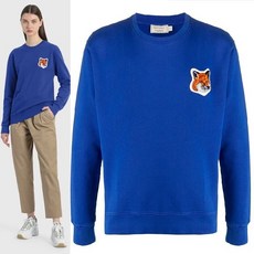 [Maison Kitsune]메종키츠네 벨벳 폭스헤드 스웨트셔츠 FU00387KM0001