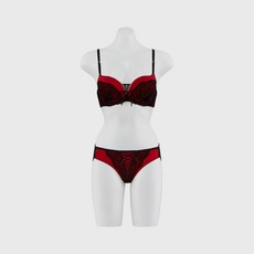 [보디가드] 섹시쿠키 홀리데이 레드브라레이스팬티 세트