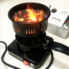 전기 핫 플레이트 히터 휴대 Shisha 물 담뱃대 요리 커피 버너 스토브 야외 캠프 친구 파티 품, 협력사