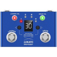  DM 이퀄라이저 앰프 LEKATO 드럼 루퍼 페달 튜너 30 4 루프 총 11 분 녹음 시간 기계, [01] Drum Looper Pedal 