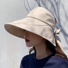 골프 와이드앵글 모자 여성 여름 큰챙 그늘 등산 썬캡 스포츠 테니스 여행 선물 노란색, 카키