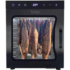 스테인리스 스틸 빌통 박스 식품 탈수기 및 건조 캐비닛 - 대형 트레이 10개 걸이봉 5개 2090°C 온도 조절 기능 빌통 육류 채소 과일 건조에 적합합니다, 1개