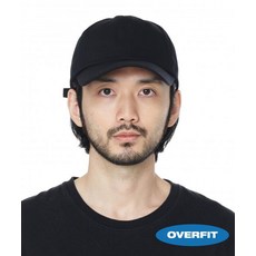 LUOESPAC 오버핏 베이직 볼캡 (블랙)