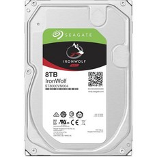 외장 hdd 8tb 외장하드 이동식 Seagate IronWolf 8TB NAS 내장 하드 드라이브 HDD – RAID 네트워크 연결 스토리지용 3.5인치 SATA 6Gb/s 72, Silver, 8TB_HDD - ironwolf8tb