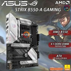 메인보드 교체 호환 마더보드 ASUS ROG STRIX B550A 게이밍 DDR4 B550 ATX 지원 AMD Ryzen 3600X 3700X 3800X 3800XT 3900X 5 - 라이젠3900x