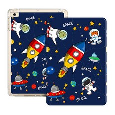 쉬즈천사 태블릿보호커버 사과폰 IPADPRO11 보호케이스 에어백 충격흡수 차례 2대 전면 스크린이다 인치 A2228, 신비 우주 @수집가 구매함  강화유리