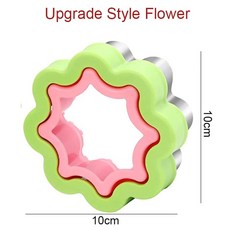샌드위치 커터 실러 포장 포장기 쿠키 몰드 음식 과일 야채 모양, 4.Flower A, 1개