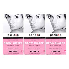 Parissa Eyebrow Shaper Wax Strips 32Count Pack of 3 파리 사 아이 브로우 셰이퍼 왁스 스트립 32 개입 3 팩, 1