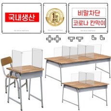 국산 비말차단 아크릴 칸막이 투명 가림막 창구형 민자형 받칟대 고정 플라스틱 가림판 책상 식당용 소형 대형 파티션 1인용 2인용 4인용 6인용 조립식 칸막이, 2.홈앞가림막