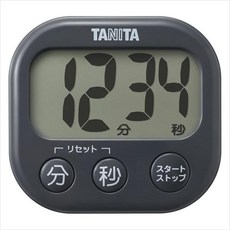 디지털 타이머 항균으로 보이는 타이머 다크 그레이 TD-429-GY, 1개