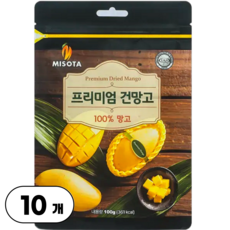 프리미엄 무설탕 무첨가 무이산화황 100% 건망고, 10개, 100g