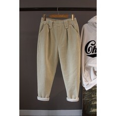 두툼기모 골덴 배기바지