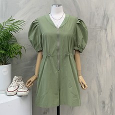 퍼프소매점프슈트