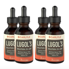 Carlyle Lugols 요오드 액상 2퍼센트 59ml 2fl oz, 4개
