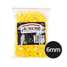 (모두팜) (플라스틱체인) 6mm (황색), 1개