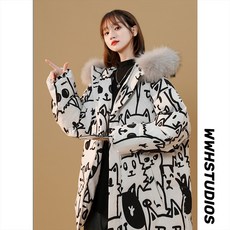 여성 겨울 면 패딩점퍼 빅사이즈