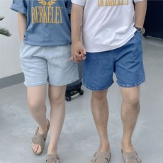 남자연청반바지