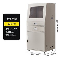 컴퓨터 보관함 잠금형캐비닛 이동식 본체 선반 관공서 서버용, 1.0mm, 경사면 스타일