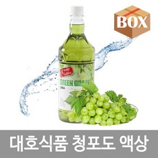 대호식품 청포도 액상 (1000ml x 12개) 1박스, 12L