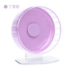 저소음 쳇바퀴 햄스터 용품 골든 집꾸미기 장난감 운동 러너 다람쥐 사일런트, 바이올렛, 1개