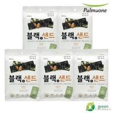 풀무원 블랙 김샌드 아몬드, 20g, 5개