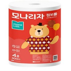 모나리자 점보롤 2겹 300m 4롤, 4개