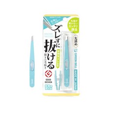 일본 그린벨 어메이징 미세모 쪽집게 사선형 족집개 New버전, Turquoise, 1개