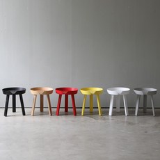 테이블 티 좌식 거실 소파 무토 사이드 커피 5colors M 원형 원목 어라운드 디센카르보, 쿠팡 레드