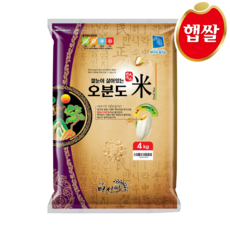 쌀눈이 살아있는 오분도미4kg 경기미 5분도미 저속노화, 1개, 4kg