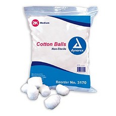 Curity - Cotton Ball Curity - Large 100% Cotton NonSterile - 200/Bag - McK Curity-Cotton Ball Curity, 1