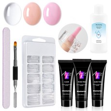 Lalara 젤네일 폴리젤연장세트15ml (1+1+1) 손톱연장, 01세트
