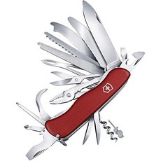 Victorinox 정글칼 멀티툴 생존 캠핑용 다용도Victorinox 와트ork Champ X리터 포켓 칼 31 기능 대형 블레이드 와이어 커터 가위 레드-65741, 단일옵션, 단일옵션