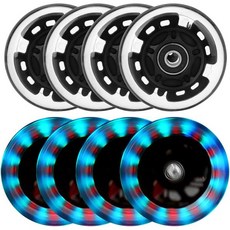 8팩 인라인스케이트바퀴 64mm 70mm 72mm 76mm 80mm 롤러블레이드 더비 K2 인라인스케이트85A 실내외