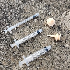실리콘 반려동물 강급주사기 물약 수유용품 5종세트, 상세페이지 참조, 1개