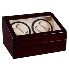 4 + 6 자동 시계 와인 더 박스 나무 케이스 Reloj 권선 모터 셰이커 Uhrenbeweger WOOD Watchwinder Jewellery Rotator Casket|