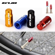GUB 알루미늄 밸브캡 프레스타/슈레더 자전거 타이어 벨브캡 마개 (1개), 슈레더전용 블랙