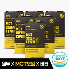 참앤들황토농원 데이앤 MCT오일 방탄커피 디카페인 (10gx14포) 6박스, 10g, 14개입, 6개