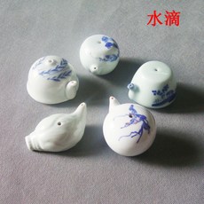 연적 징더전 도자기 물주입 자재화 물그릇 물빠지는 국화 물감 색조 서예 먹물 물채움 연삭, 기본