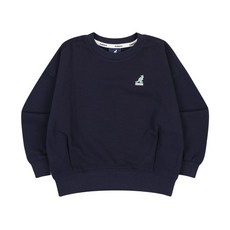 [캉골키즈] 클럽 로고 크롭 스웻셔츠 QC 2001 네이비
