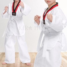 kirahosi 태권도복 품도복 단도복 아동 성인 태권도용품 도복 65호 CBhte27