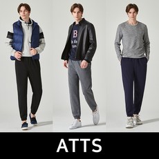 [KT알파쇼핑][ATTS:All The Time Sports]엣츠 24FW 남성 융기모 조거팬츠 3종 세트