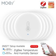 Moes-Tuya 스마트 지그비 3.0 스마트 온도 및 습도 센서 배터리 전원 보안 투야 스마트라이프 앱 알렉사, China