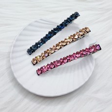 에떼리본86 스와로브큐빅 집게핀 7cm 3P세트