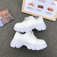 둥근 머리 미니 구두녀 2022년 봄 스트랩 개성